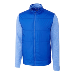 Cutter & Buck Stealth Hybrid Quilted Mens Full Zip Windbr...